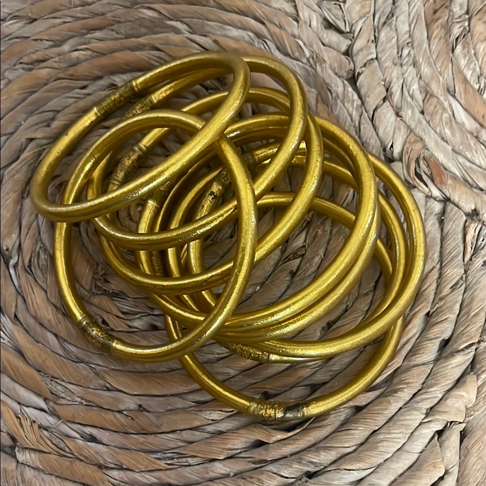 BuDahGirl bracelets- gold full set of 9!